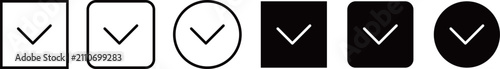 Фотография チェック アイコン セット / Check Mark Icons – OK・完了・確認のシンボル