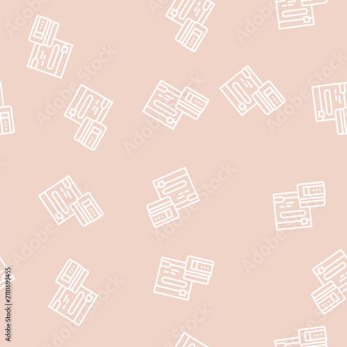 Bild auf Leinwand gel scar vector line seamless pattern gel scar sign illustration