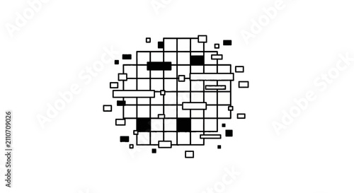 Konstfotografi Black and white puzzle pieces.