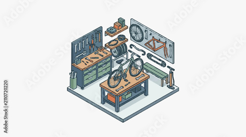 Industrial Machinery Assembly Workshop Setup.