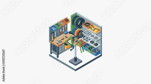 Industrial Manufacturing Assembly Line Setup.