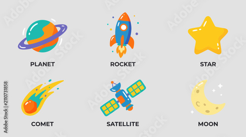 Fotografie Space objects and celestial bodies