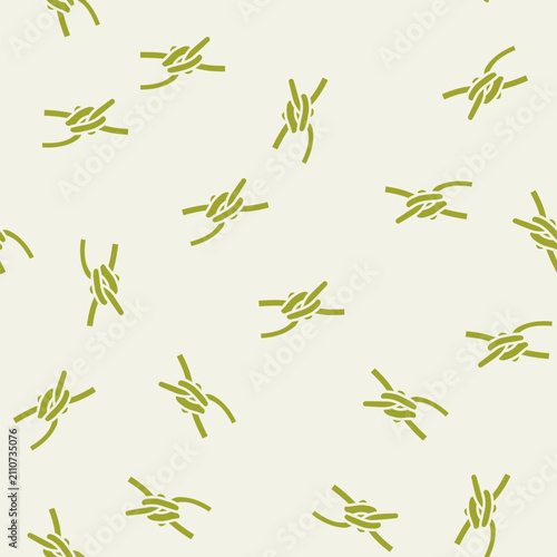 Tableau sur toile rolling hitch nautical knot vector glyph seamless pattern rolling hitch nautical