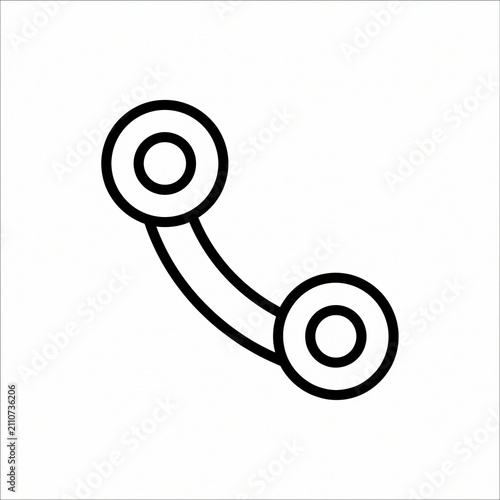 vector illustration of modern telephone
