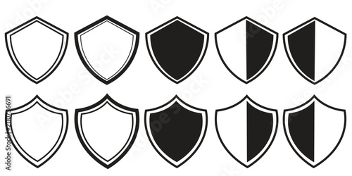 Shield Icon Set Collection