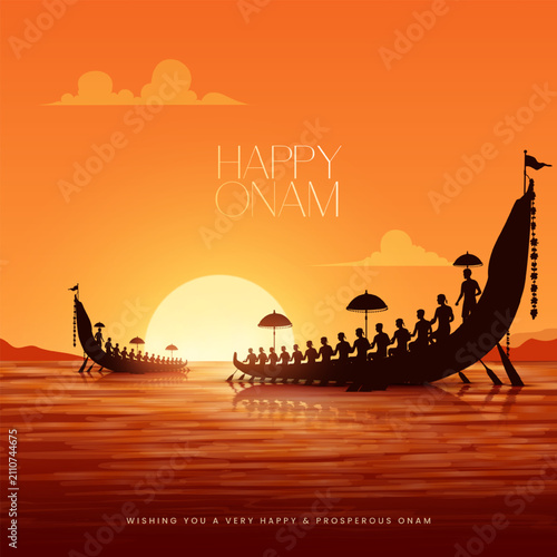 Onam celebration background for Happy Onam festival of South India Kerala. South India Kerela festival happy Onam celebration greetings. Happy Onam celebration greetings.