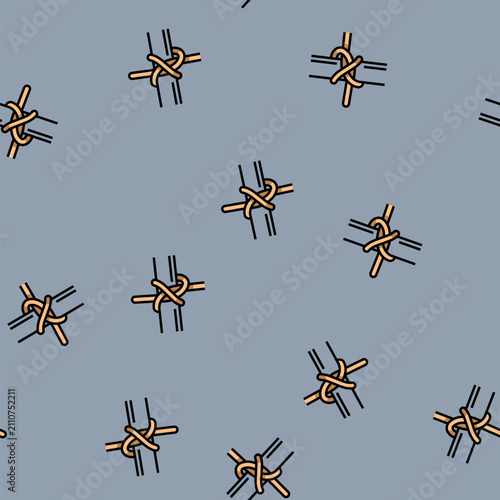 Foto constrictor nautical knot vector seamless pattern constrictor nautical knot sign