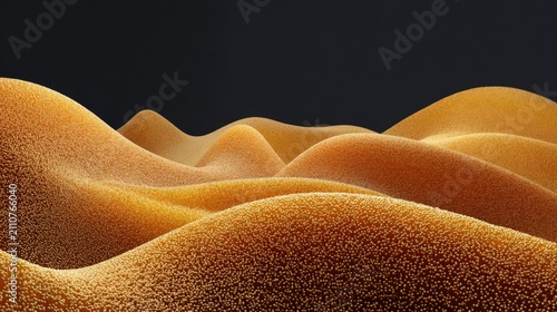 Abstract gold textures with flowing curves and smooth surfaces