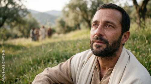Jesus casting the 