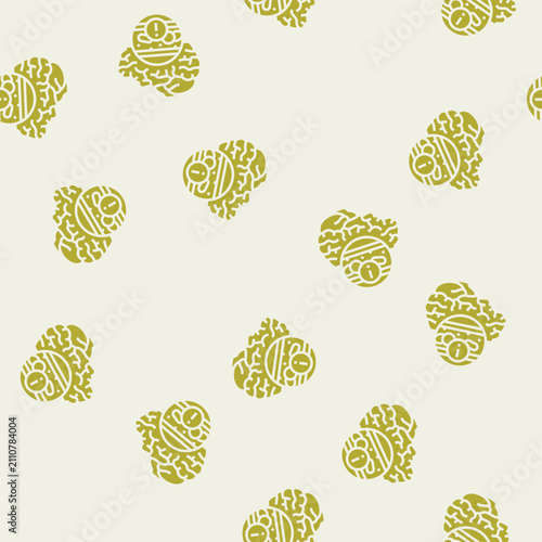 Foto stroke caused cardiovascular issues vector glyph seamless pattern stroke caused