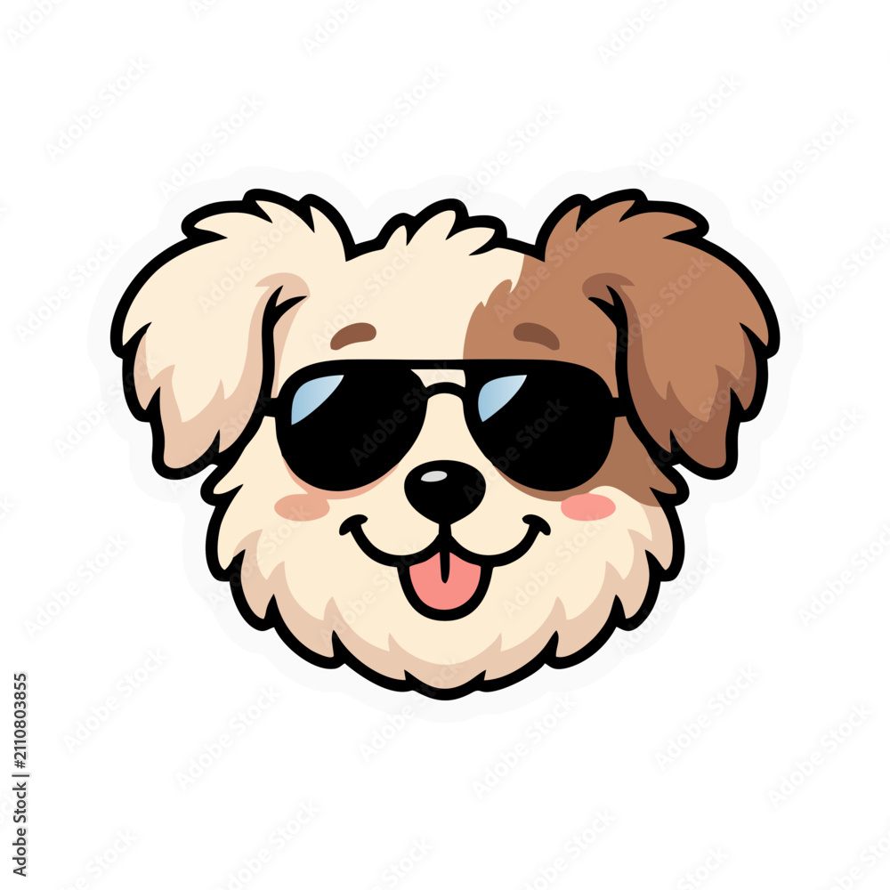 Obraz premium dog with glasses