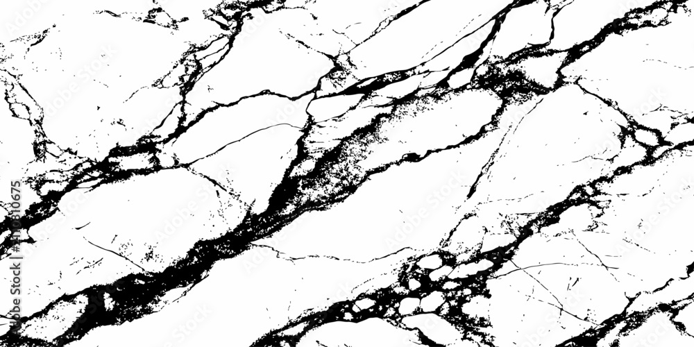 Fototapeta premium Abstract Black Marble Texture with Bold Natural White Veins for Luxury Background and Premium Surface