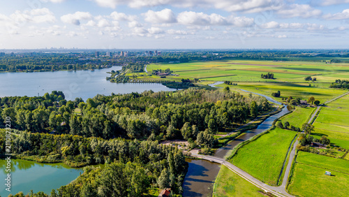 Natural landscape in Zoeterwoude, South Holland