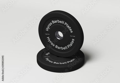 Hyrox Gym Weight Plate Mockup