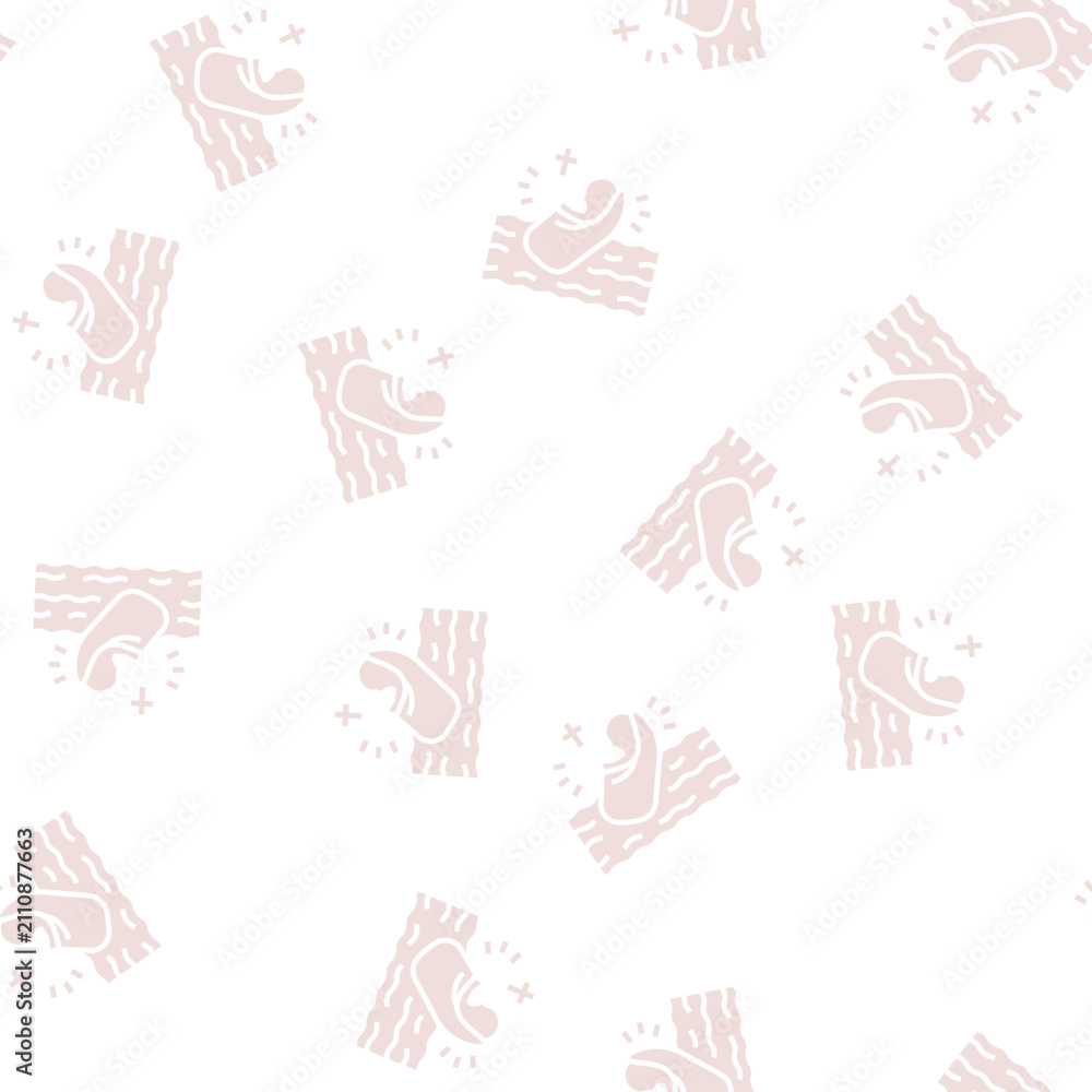 Obraz premium baptism christianity vector glyph seamless pattern baptism christianity sign illustration