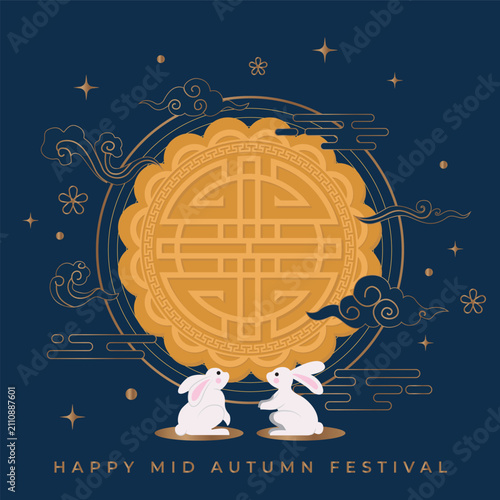 Mid Autumn illustration EPS Vector