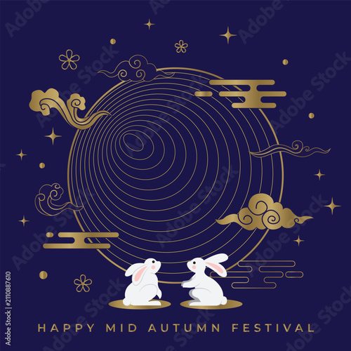 Mid Autumn illustration EPS Vector