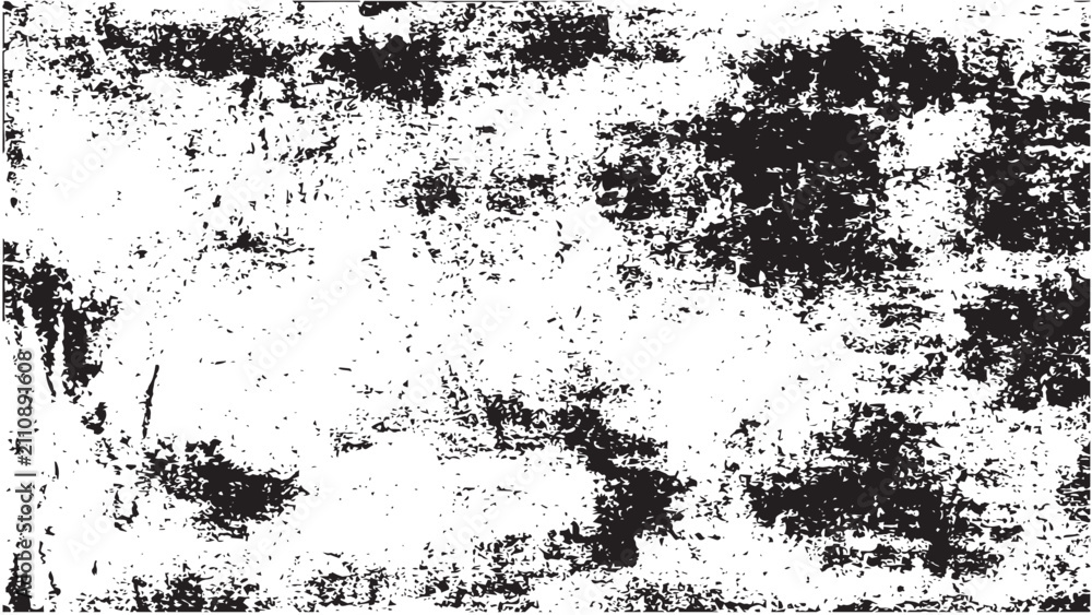Fototapeta premium Distressed grunge texture with worn ink speckles, abstract vintage vector background