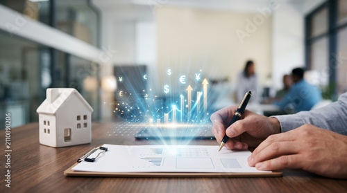 Analyzing financial growth and real estate investment opportunities with charts