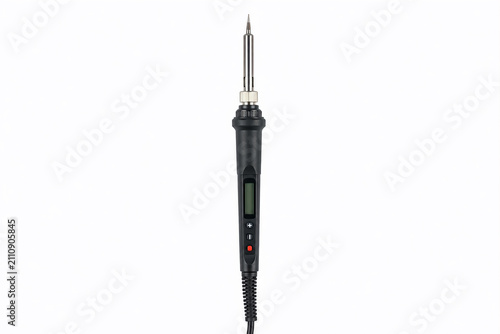 Professional Soldering Iron Isolated on White Background