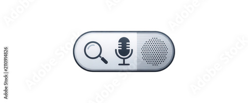 Search Microphone Voice Assistant Icon Transparent Background