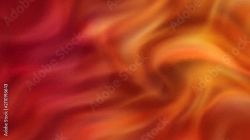 Abstract background with soft flowing waves of warm orange colors