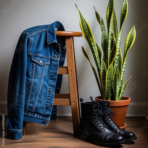 Ready for Adventure: Denim, Boots, and Greenery