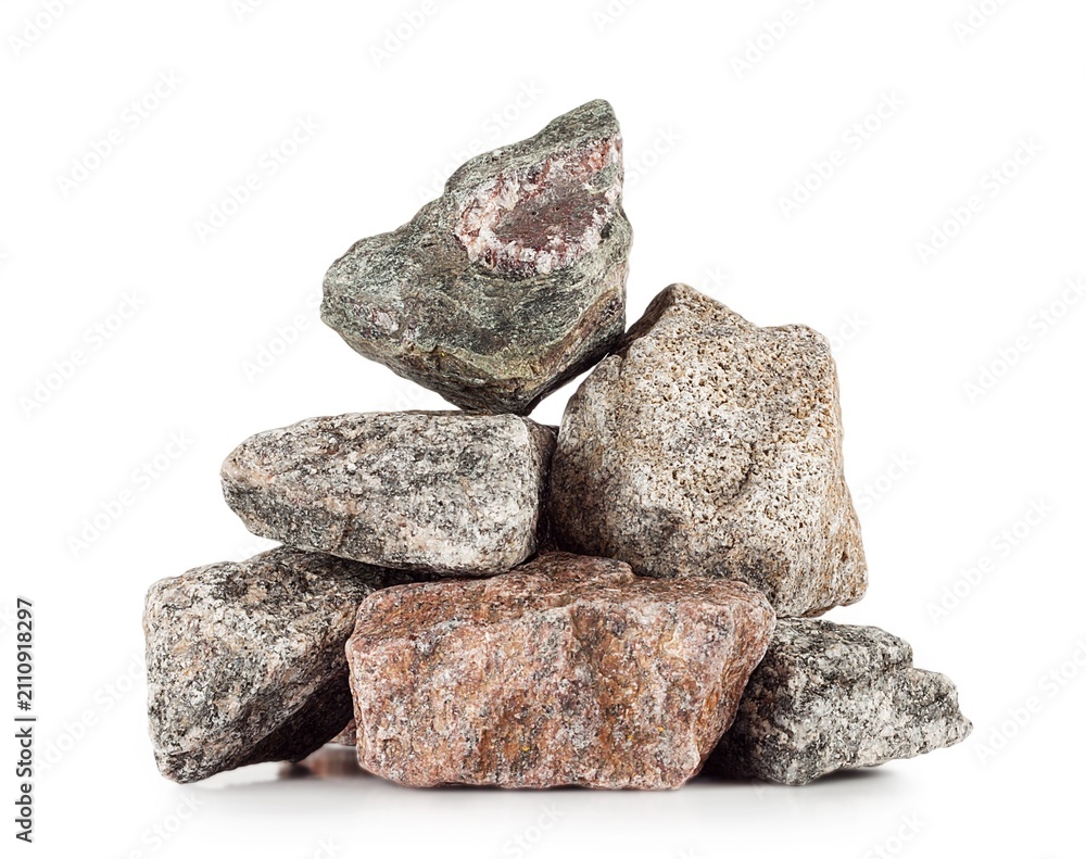 Fototapeta premium Balanced pile of rough natural rocks for texture.