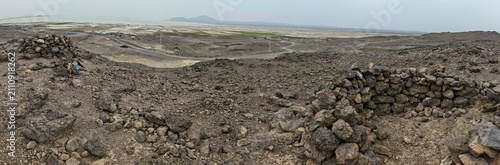 View at Danakil Salt Lake on Dallol depression, Ethiopia