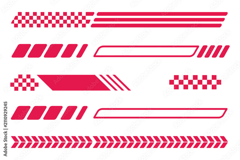 Obraz premium Racing checkered pattern with bold black and white racing stripes for motorsport branding, speed, and competition visuals.