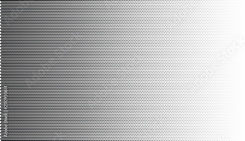 фотографія Horizontal halftone line pattern with varying dot density fading from left to ri