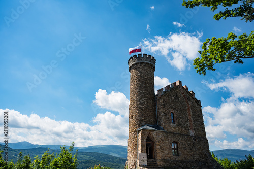 Sosnówka, Poland - July 02, 2026 - Visiting Henry's Castle on Grodno Mountain