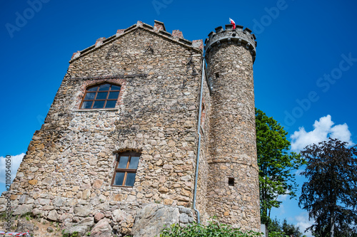 Sosnówka, Poland - July 02, 2026 - Visiting Henry's Castle on Grodno Mountain