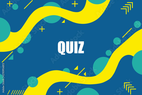 Vector banner. Megaphone with quiz speech bubble. Loudspeaker. Banner for business, marketing. Banner design vector illustration.