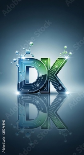 未来を繋ぐ、光の回路。3Dグラフィックの躍動。