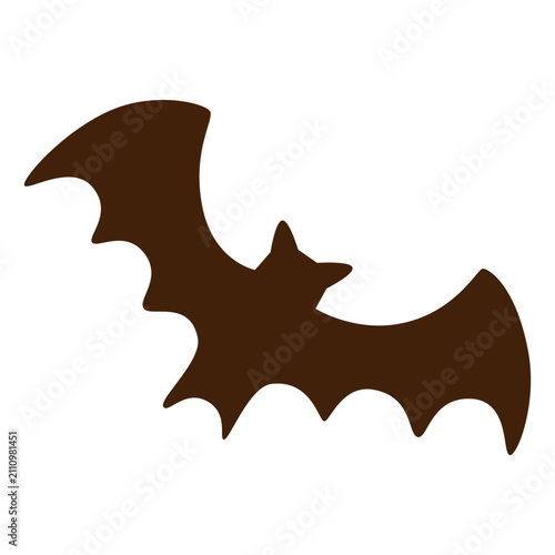 Schilderij op canvas Bat silhouette