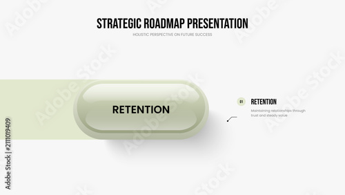 Marketing Launch One Element Infographic Presentation Template. Company Plan Slide Layout Vector Illustration. Visual Report 1 Step Diagram Slideshow Design.