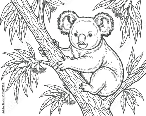koala bear on tree