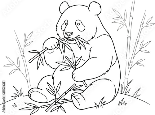 bear cub with a branch
