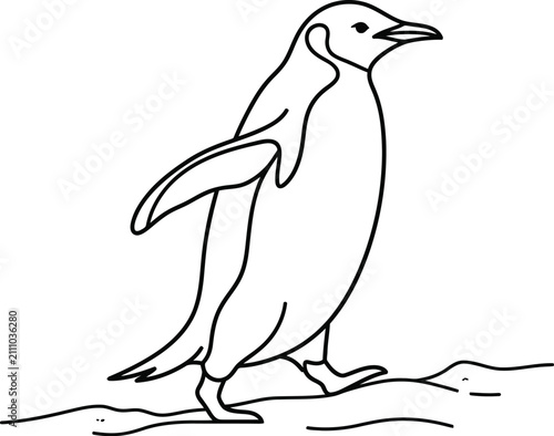 penguin on a branch