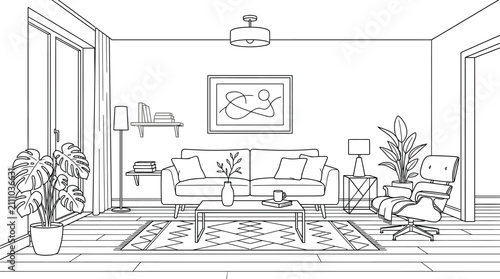 interior design of living room