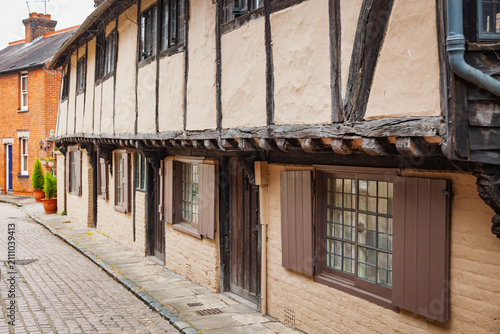 Timber Framed Houses on Palace Street Canterbury England
