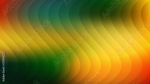 Canvastavla Flowing wavy lines pattern with a vibrant gradient of red yellow and green colors creating a smooth organic movement effect for modern artistic backgrounds and creative designs