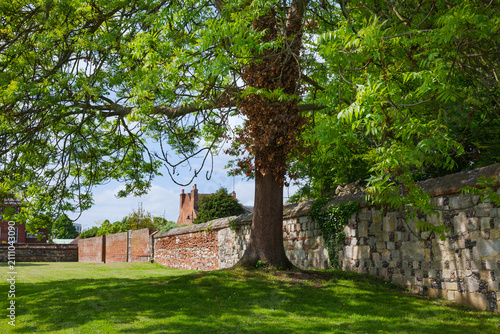 St Augustines Abbey Garden Wall Canterbury England