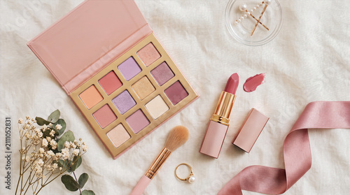 Makeup Palette and Lipstick