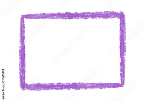 Purple pastel color handwriting line frame	
