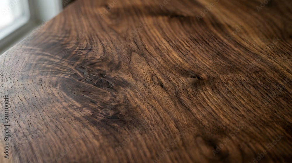Fototapeta premium Close up of a weathered wooden surface with natural grain patterns.