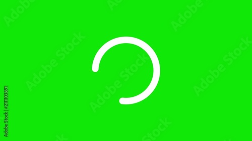 Loading. circle loading animation. Circular loading indicator , loading and buffering icon on greenscreen