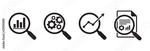 Business growth and success concept under scrutiny. Analyzing financial data, innovation, and market trends for strategic planning.