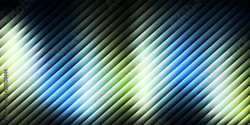green neon gradient abstract background with glass effect and vertical ribbed light texture on black backdrop, smooth stripes creating futuristic motion for digital design, modern UI, tech visuals